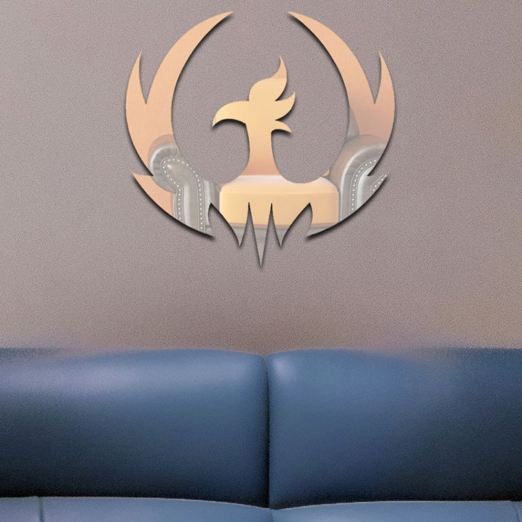 Acrylic Spread Wings Bird Mirror Stereoscopic Wall Stickers