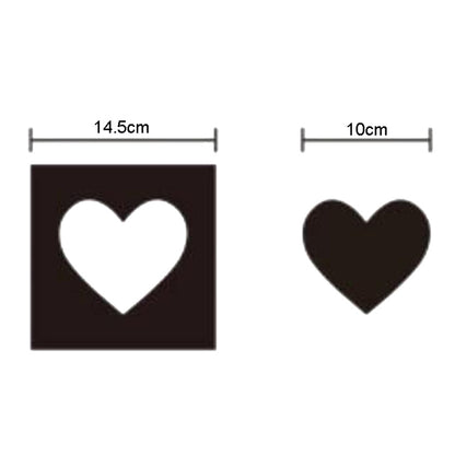 Heart Mirror Wall Stickers Home Decor 6 Pcs/Set