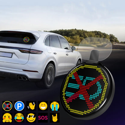 LED Personalizado Pixel Emoji Para Coche Bluetooth Control Remoto Pantalla Interactiva AI