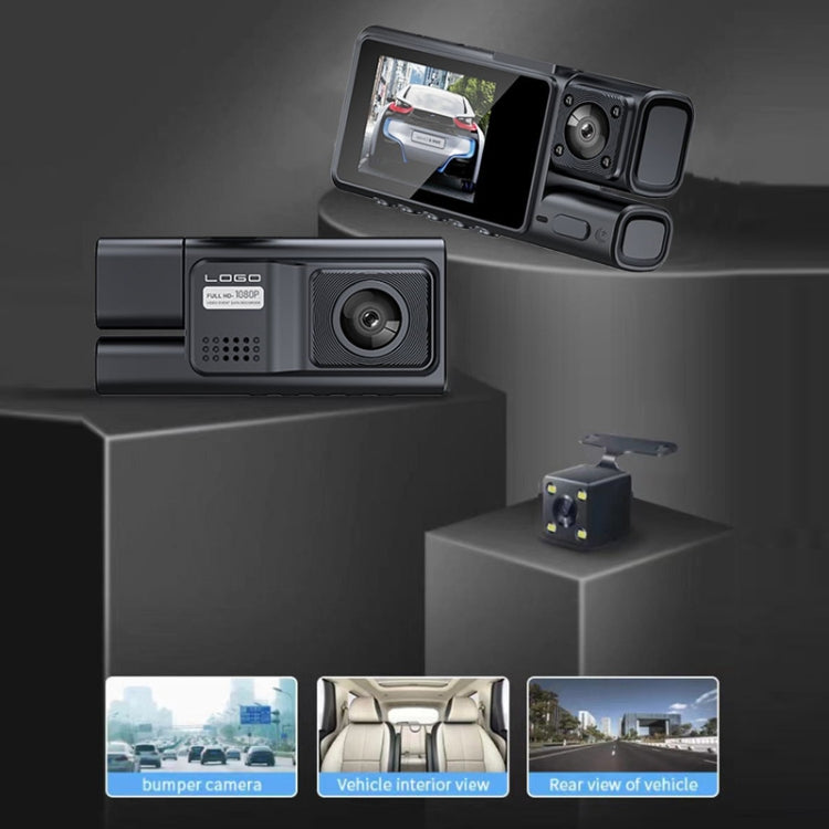 3-Lens HD 1080P Infrared Night Vision WIFI Driving Video Camera