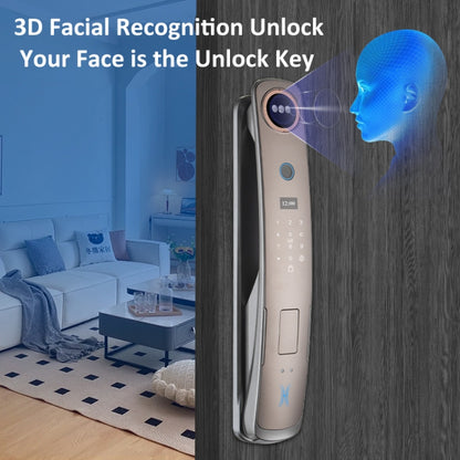 Cerradura De Puerta Con Reconocimiento Facial 3D Locstar M6 Compatible Con Aplicación De Desbloqueo