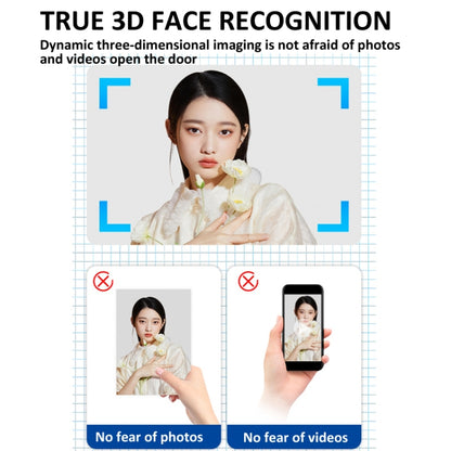 Cerradura De Puerta Con Reconocimiento Facial 3D Locstar M6 Compatible Con Aplicación De Desbloqueo