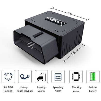 Rastreador De Posicionamiento En Tiempo Real Antirrobo GPS OBD 2G SinoTrack