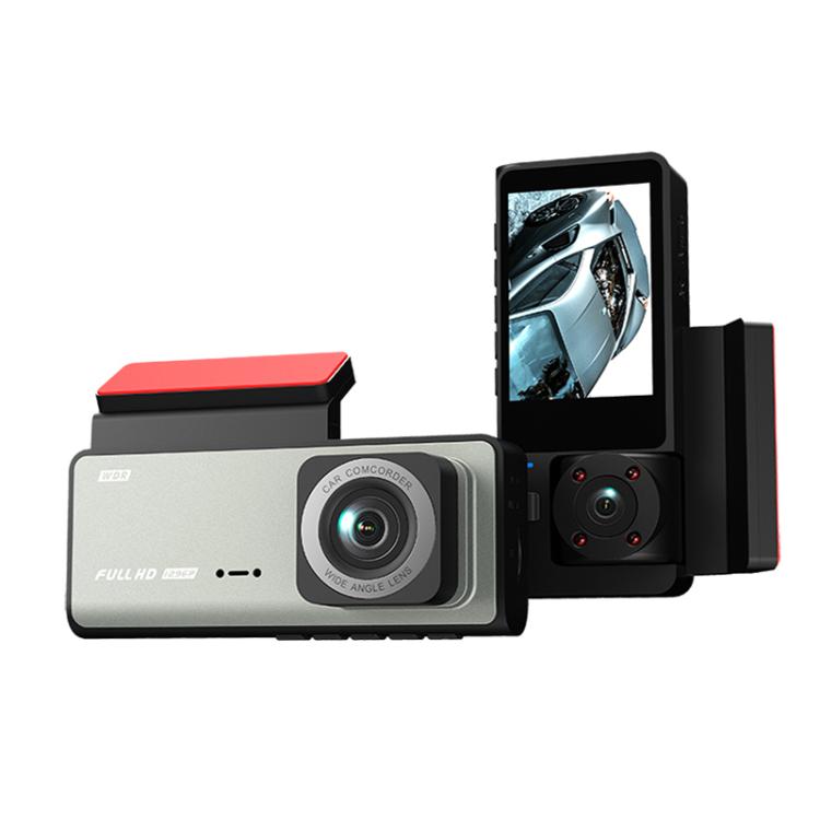 Videcamara De Conducción Con Visión Nocturna Por Infrarrojos De 2.0 pulgadas Y 3 Lentes G71 HD 1080P