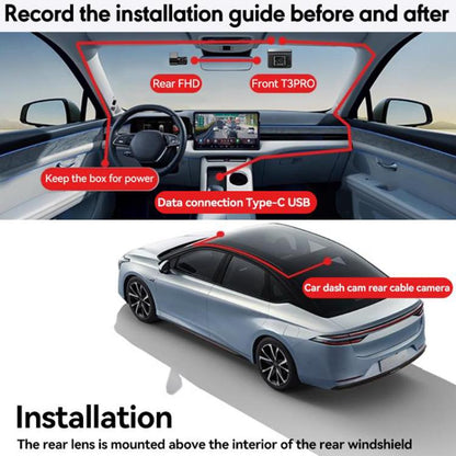 Anytek T3 PRO 2-Inch 2K HD Night Vision Car Video Camera 