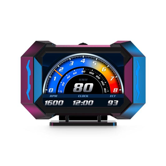 Universal Speedometer P25 Car HUD Head-up Display OBD+GPS LCD Multifunctional