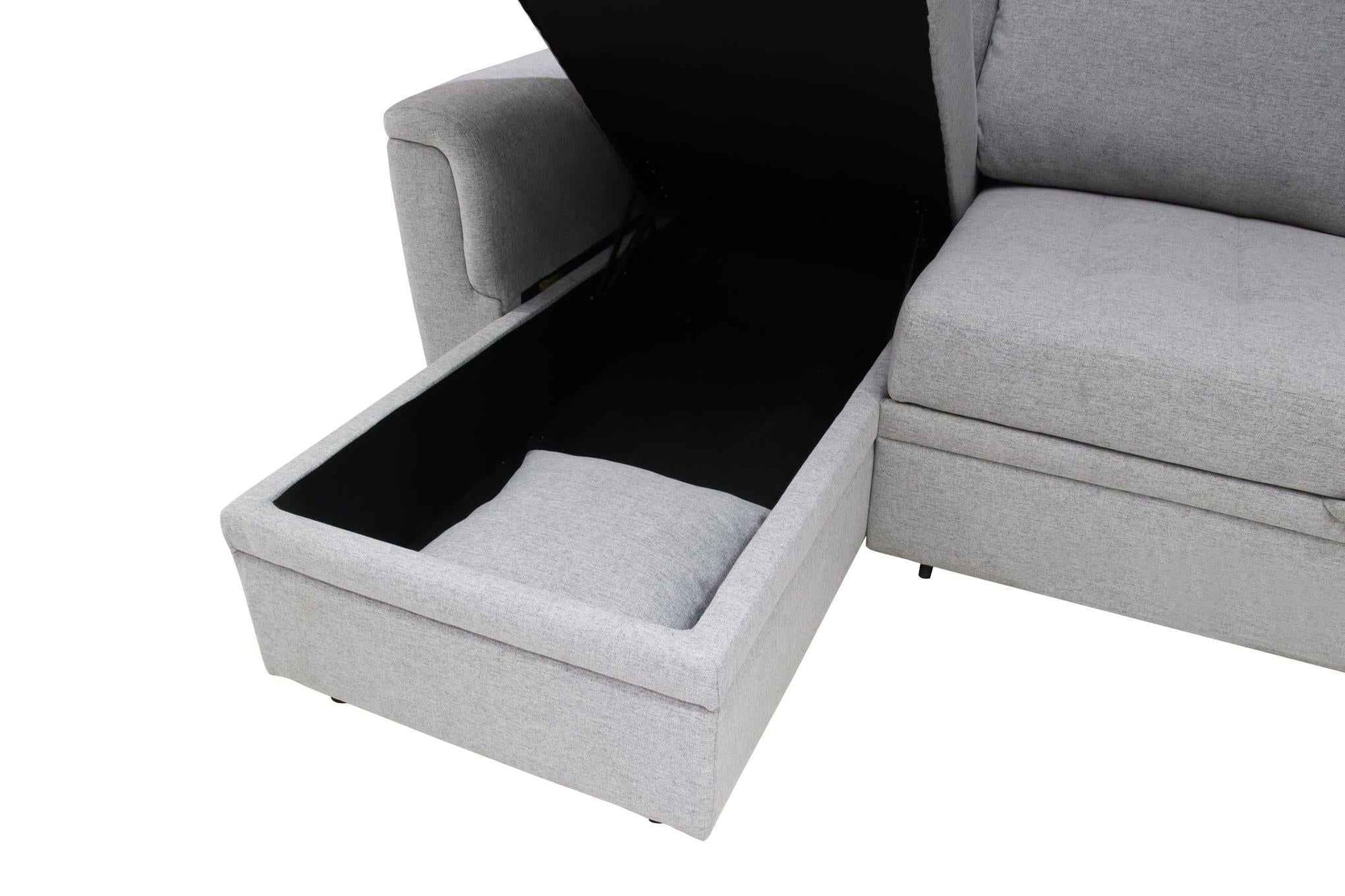 Sofá Cama Con Almacenaje 2049 Cojín Capitonado Y 2 Almohadas - Alex Bazar Mx