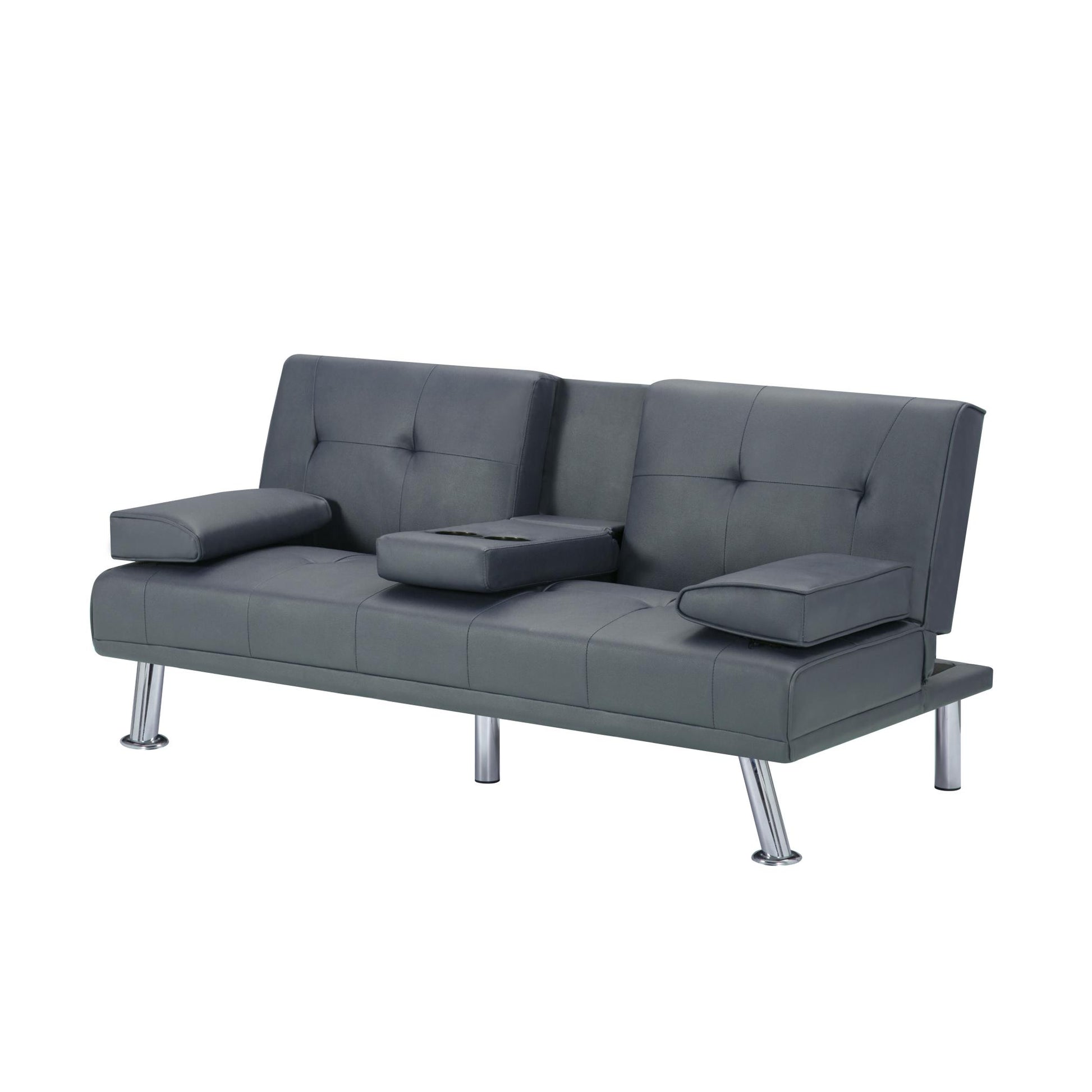 Sofá Cama Tipo Futón de 66,1” (PU) - Alex Bazar Mx