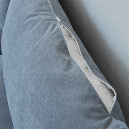 Sofá Modular De Esquina En Forma de L Sofá Seccional Orientado Hacia La Izquierda Lino de Algodón Gris De 90,9'' - Alex Bazar Mx