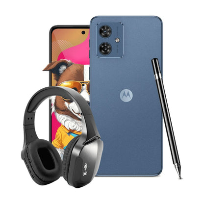 Combo Motorola Moto G54 8GB 256GB Azul + Audifonos Bluetooth Y Lápiz Táctil