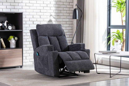 Sofá Individual Reclinable Manual Con Calefacción - Alex Bazar Mx