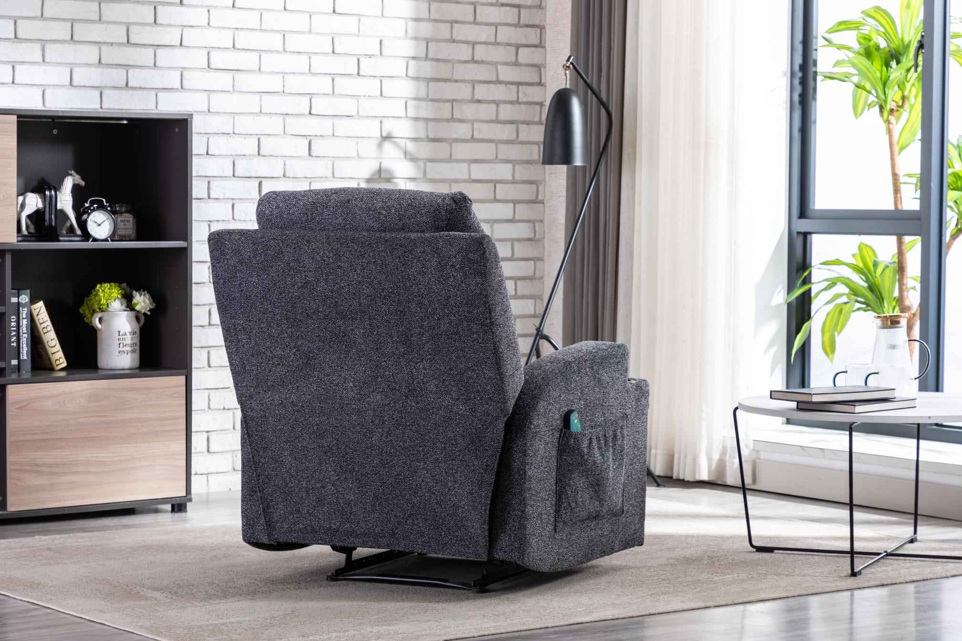 Sofá Individual Reclinable Manual Con Calefacción - Alex Bazar Mx