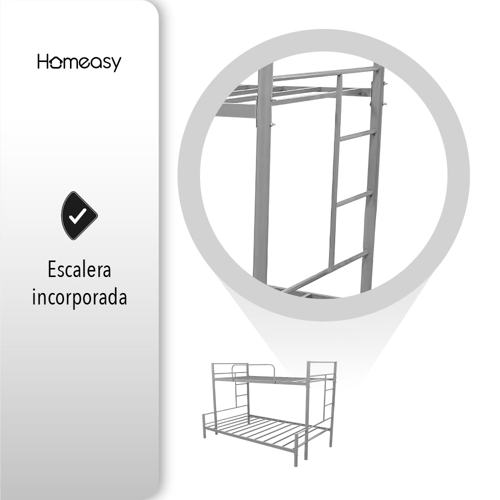 Litera Mixta (Ind-Mat) Reforzada Gris